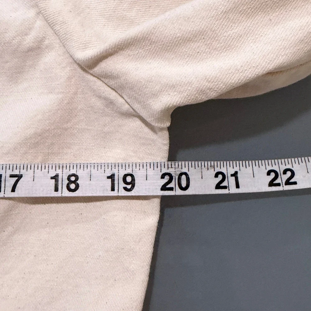 VTG Liz Claiborne Jacket Women L Petite Cream Cotton Military Utility Button Up